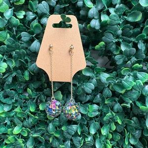 Colorful Mosaic Drop Earrings
